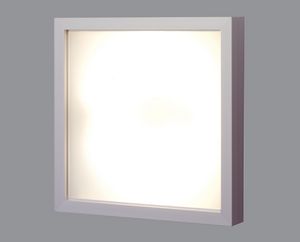 contemporary wall light / square / aluminum / fluorescent