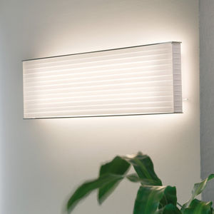 contemporary wall light / cotton / fluorescent / rectangular