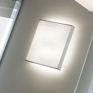 contemporary wall light / aluminum / compact fluorescent / square