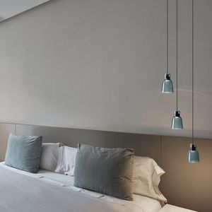 pendant lamp / contemporary / borosilicate glass / LED