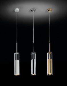 pendant lamp / contemporary / glass / metal