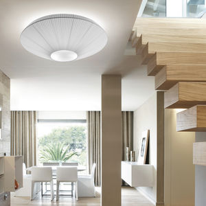 contemporary ceiling light / round / methacrylate / polyester