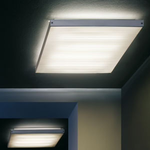 contemporary ceiling light / rectangular / square / aluminum