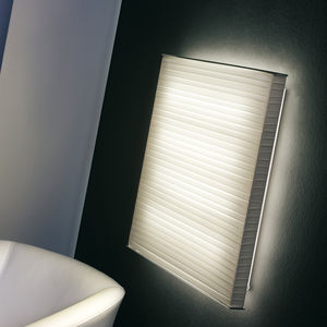 contemporary wall light / aluminum / polyester / fluorescent