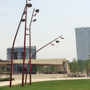 urban lamppost / contemporary / cast aluminum / PMMA