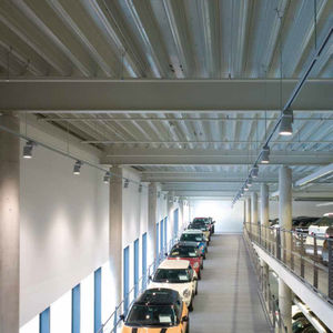 LED track light / round / aluminum / commercial