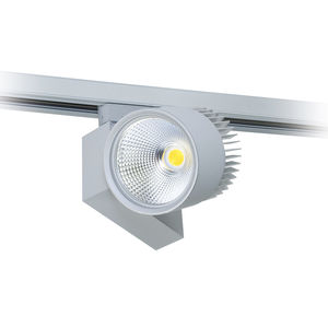 LED track light / round / aluminum / commercial