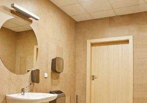 contemporary wall light / bathroom / aluminum / fluorescent