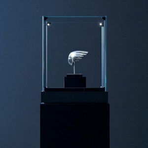 floor-mounted spotlight / indoor / LED / metal