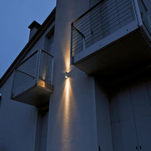 contemporary wall light / outdoor / rectangular / brass