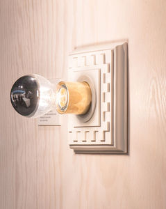 contemporary wall light / ceramic / LED / square