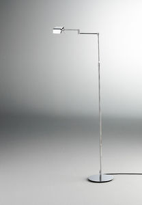 floor-standing lamp / contemporary / aluminum / swing-arm
