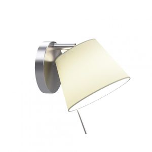 contemporary wall light / living room / metal / fabric