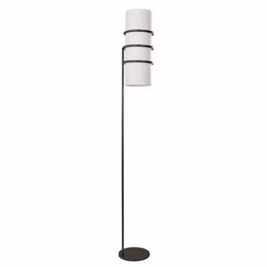 floor-standing lamp / contemporary / metal / fabric