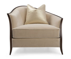 traditional armchair / fabric