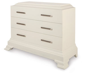 contemporary chest of drawers / wooden / white