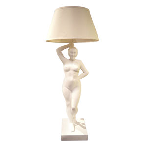 table lamp / vintage / fabric