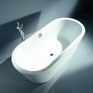 free-standing bathtub / oval / acrylic / by Philippe Starck