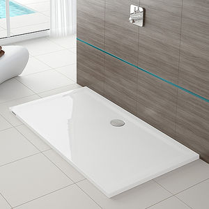 rectangular shower base / stone resin / acrylic / extra-flat