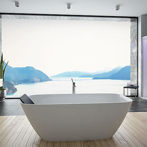 free-standing bathtub / oval / acrylic