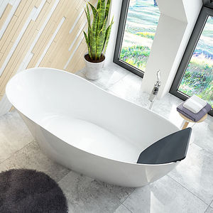 free-standing bathtub / oval / acrylic