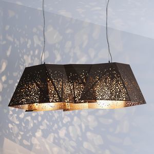 pendant lamp / original design / wooden / LED