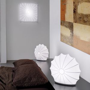 table lamp / original design / fabric / metal