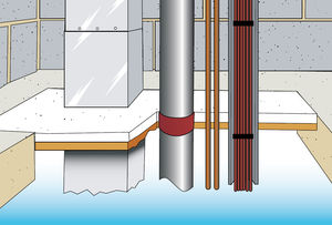 insulating coating / wall / floor / plaster