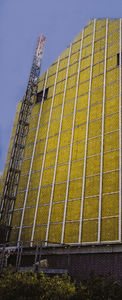 thermal-acoustic insulation / stone wool / wall / exterior
