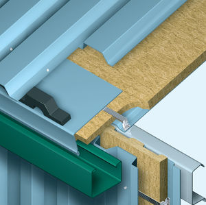 thermal-acoustic insulation / stone wool / for metal roofs / for flat roofs