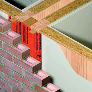 thermal-acoustic insulation / stone wool / wall / exterior