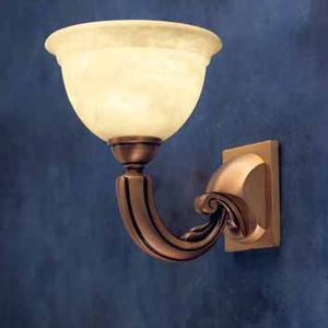 contemporary wall light / alabaster / halogen / IP20