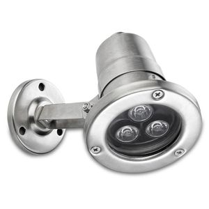 wall-mounted spotlight / outdoor / LED / round