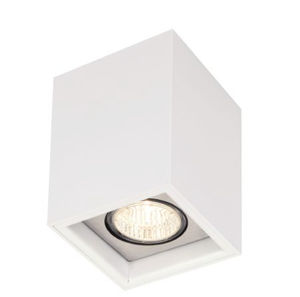 surface mounted downlight / halogen / square / aluminum