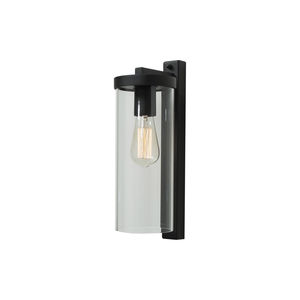 contemporary wall light / outdoor / stainless steel / glass