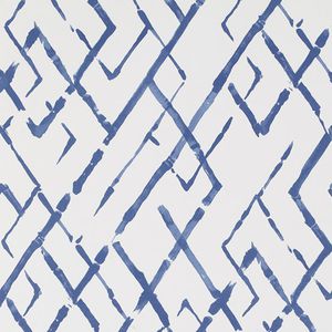 contemporary wallpaper / patterned / orange / blue