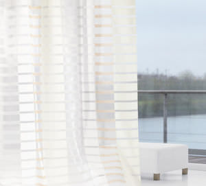 plaid sheer curtain fabric / Trevira CS® / fire-rated