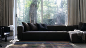 contemporary rug / wool / striped / handmade