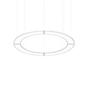 hanging light fixture / LED / round / oval