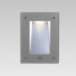 recessed wall light fixture / LED / rectangular / outdoor