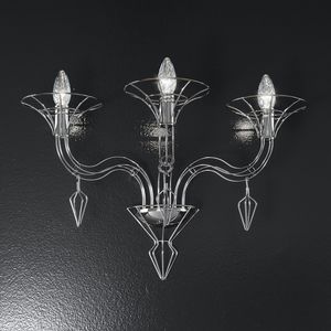 contemporary wall light / metal / fluorescent / candelabra