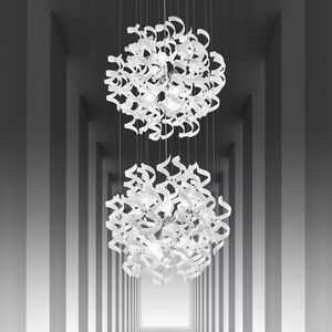 pendant lamp / contemporary / glass / fluorescent