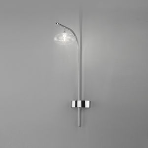 contemporary wall light / metal / glass / LED