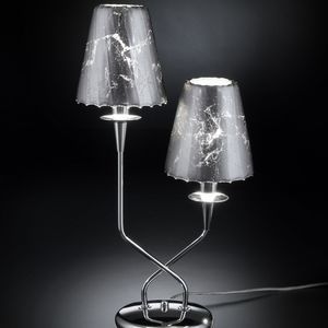 table lamp / contemporary / glass / metal