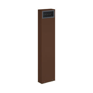 public space bollard light / garden / contemporary / aluminum