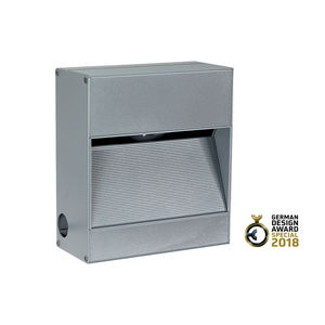 recessed wall light fixture / LED / rectangular / outdoor