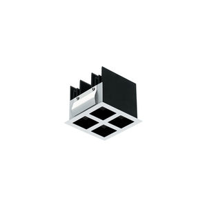 recessed ceiling downlight / LED / square / aluminum
