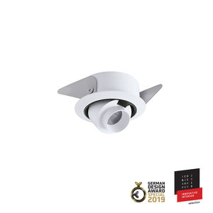 recessed ceiling downlight / LED / round / aluminum