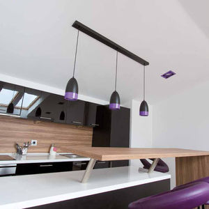 pendant downlight / LED / round / aluminum