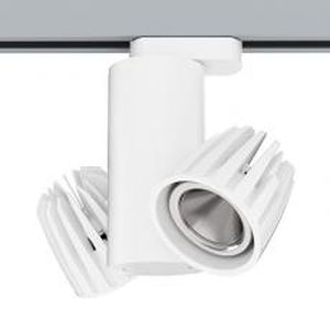 LED track light / round / aluminum / commercial